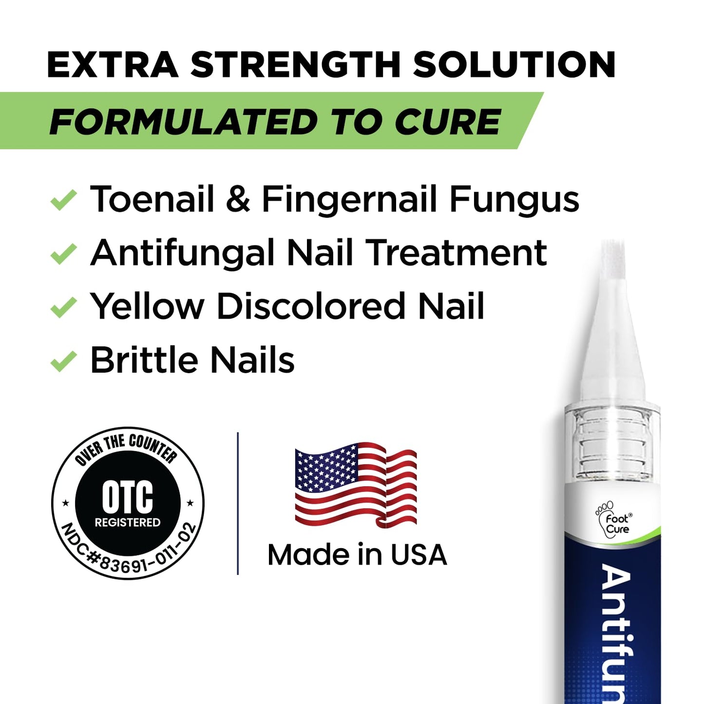 Footcure Antifungal Nail Treatment Pen – Extra Strength Toenail Fungus Treatment - Maple Wellness Supplements