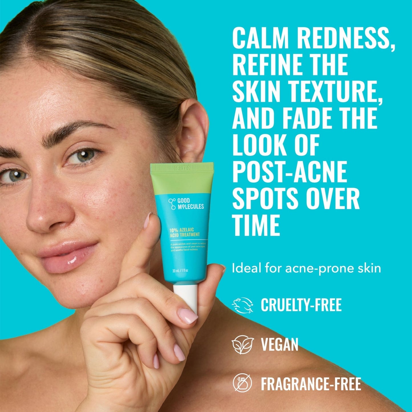 Good Molecules 10% Azelaic Acid Treatment for Face – Soothing Formula for Facial Redness - Maple Wellness Supplements