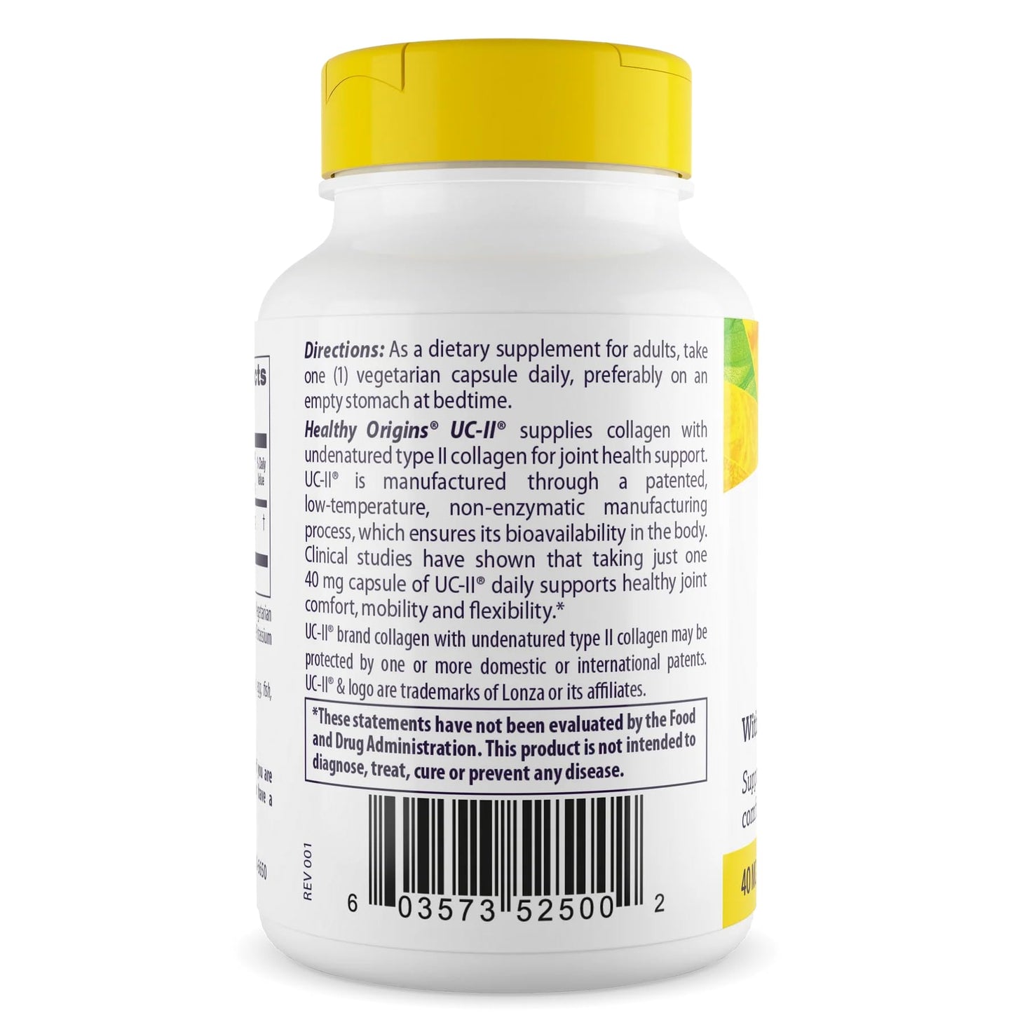Healthy Origins UC-II 40 mg (Undenatured Type II Collagen, Non-GMO, Gluten Free, Joint Support), 120 Veggie Caps - Maple Wellness Supplements
