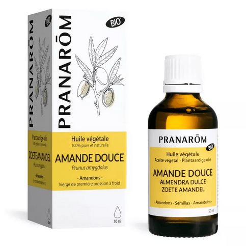 Huile végétale Amande douce BIO 50 ml PRANAROM - Maple Wellness Supplements
