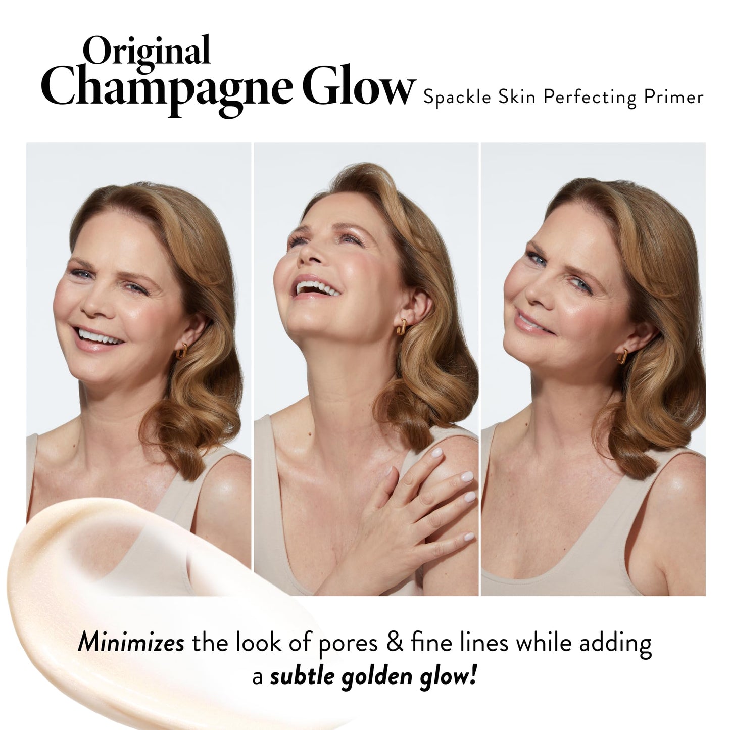 LAURA GELLER NEW YORK Spackle Primer - Champagne Glow - Super-Size 2 Fl Oz - Hyaluronic Acid Makeup Primer for Mature Skin - Maple Wellness Supplements