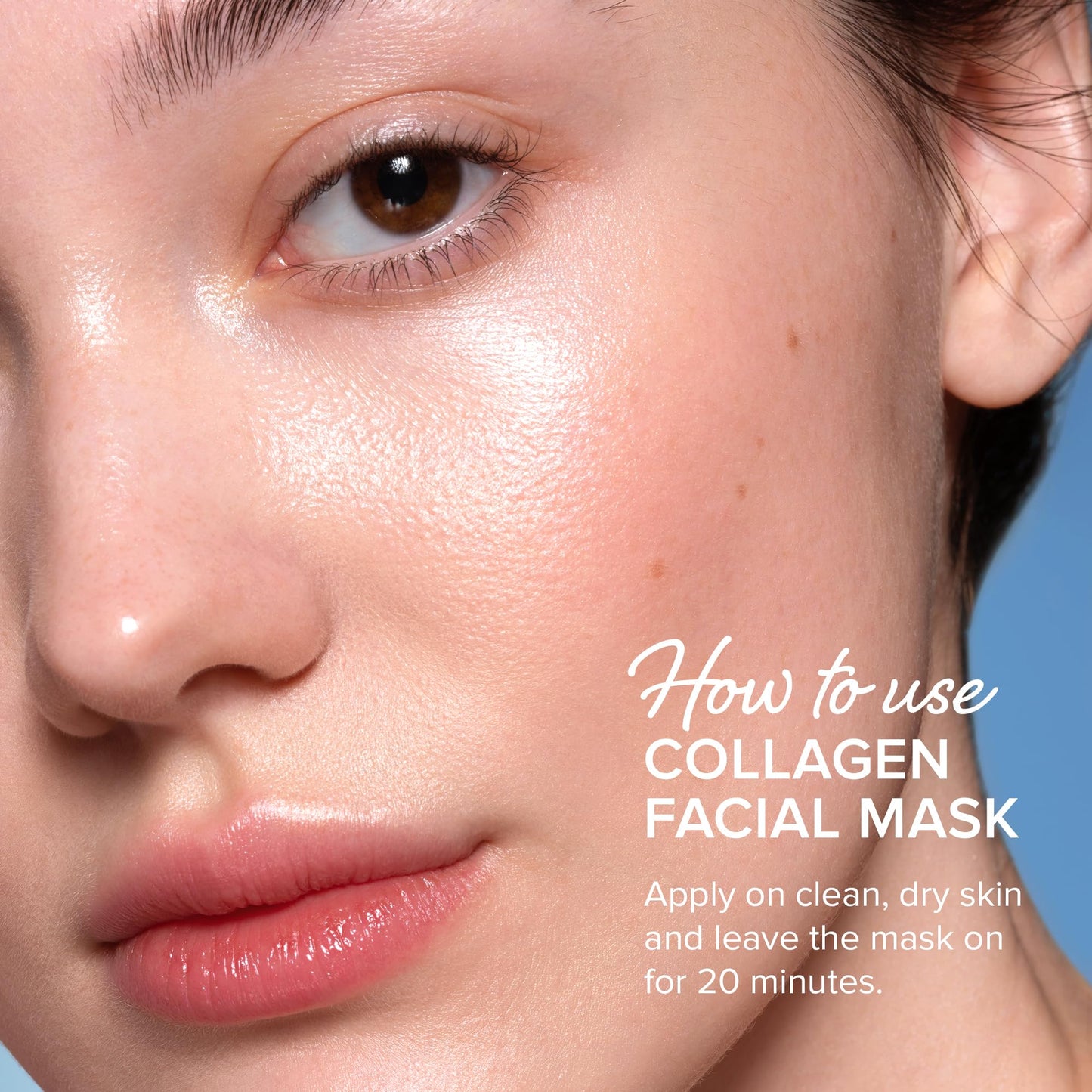 MAREE Collagen Facial Mask with Hyaluronic Acid — Sheet Face Mask Skincare — Centella Asiatica, Green & Red Algae Extract - Maple Wellness Supplements