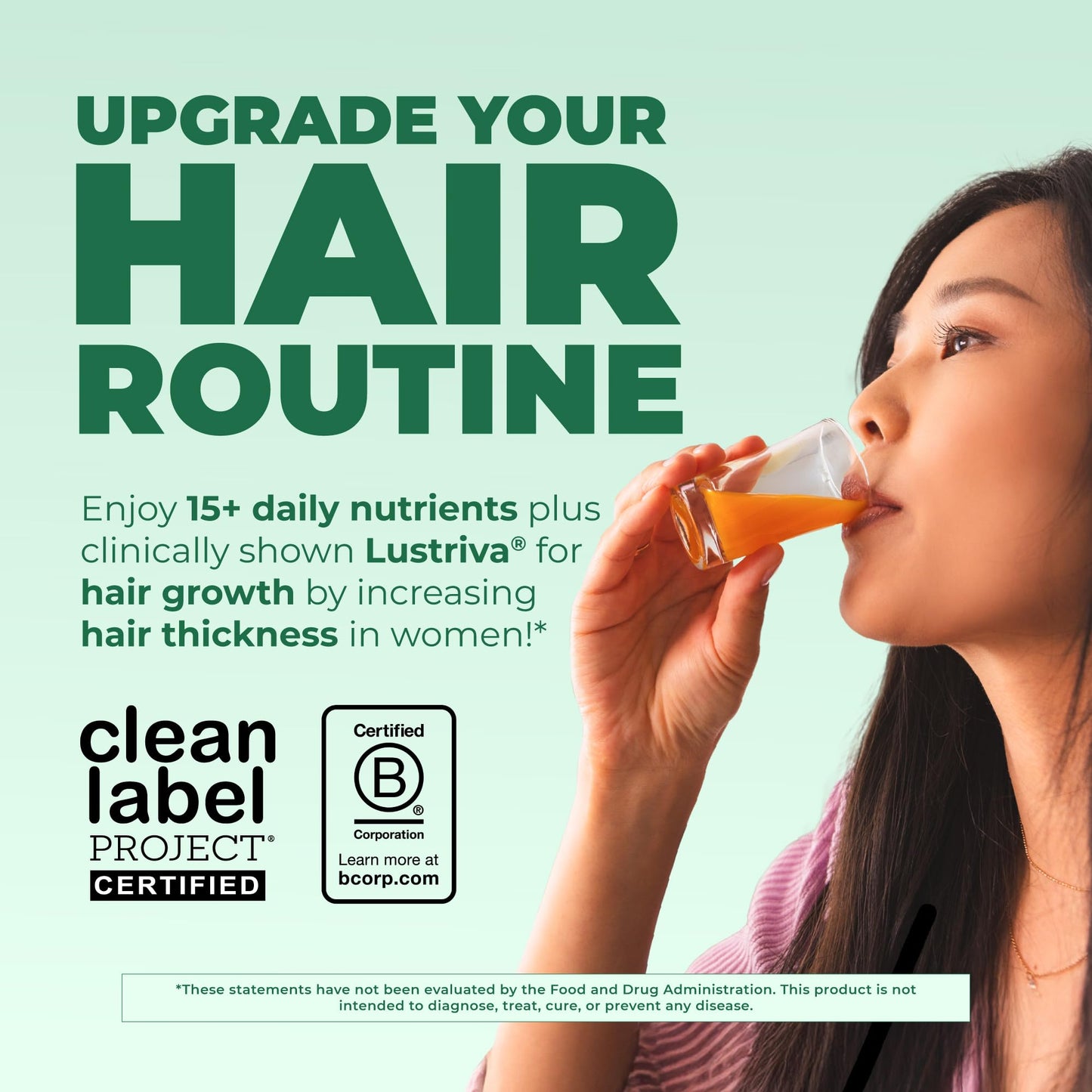 MARYRUTH'S Liquid Multivitamin + Hair Growth | Biotin 10000mcg | Lustriva Hair Growth Supplement | Clinically Tested in Women for Thicker Hair - Maple Wellness Supplements