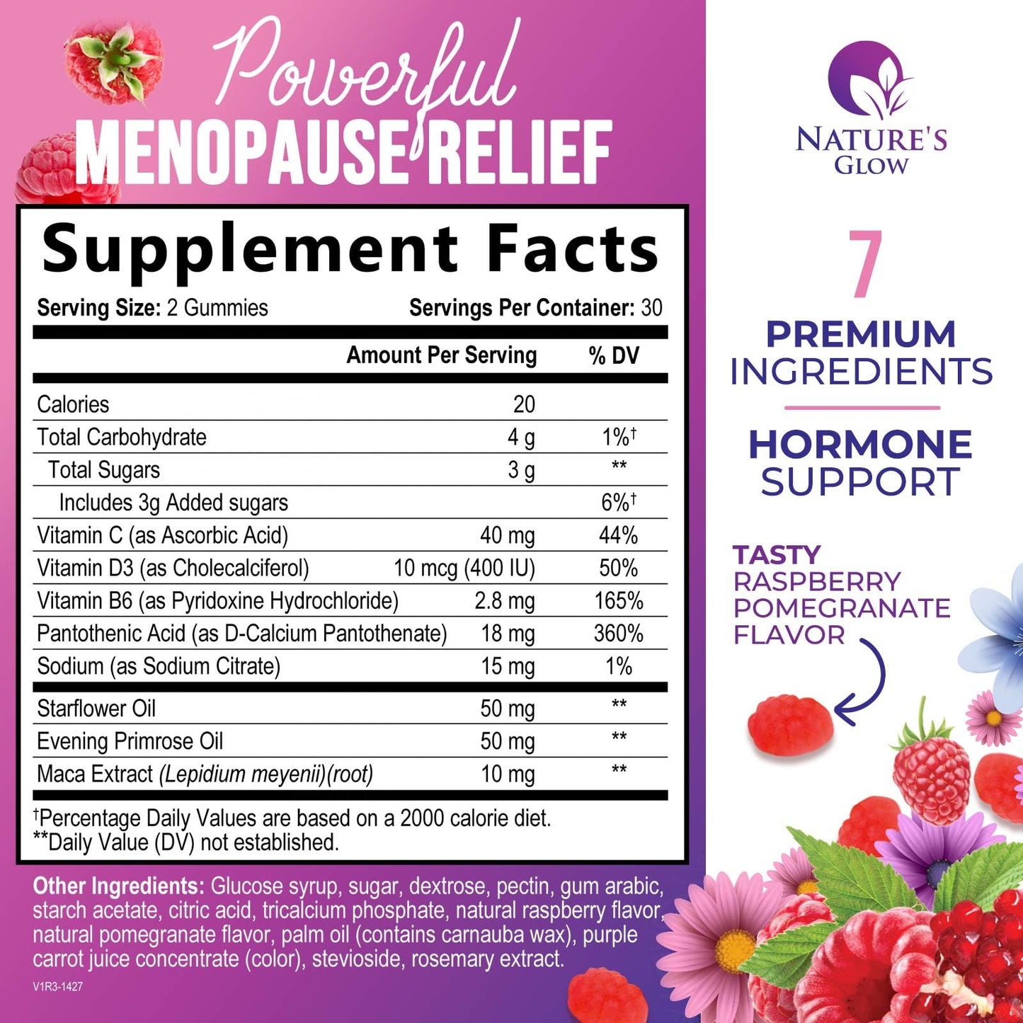 Menopause Supplement for Women - Complete Multi-Benefit Menopause Relief Gummy for Mild Hot Flashes & Night Sweats, Natural Balance & Energy Support, Menopausal Vitamins, Gluten Free - 60 Gummies - Maple Wellness Supplements