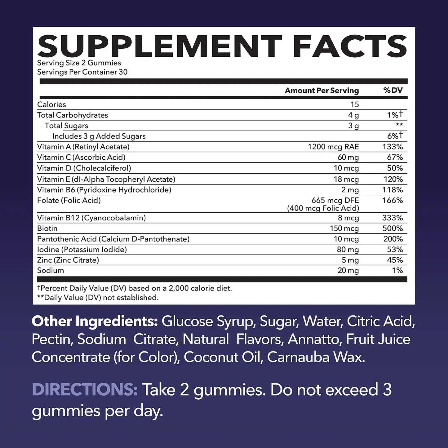 Multivitamin Gummies for Adults - Daily Gummy with Vitamin C, D, and Zinc for Men and Women - 60 Count - GLP-1 Nutritional Support - Maple Wellness Supplements