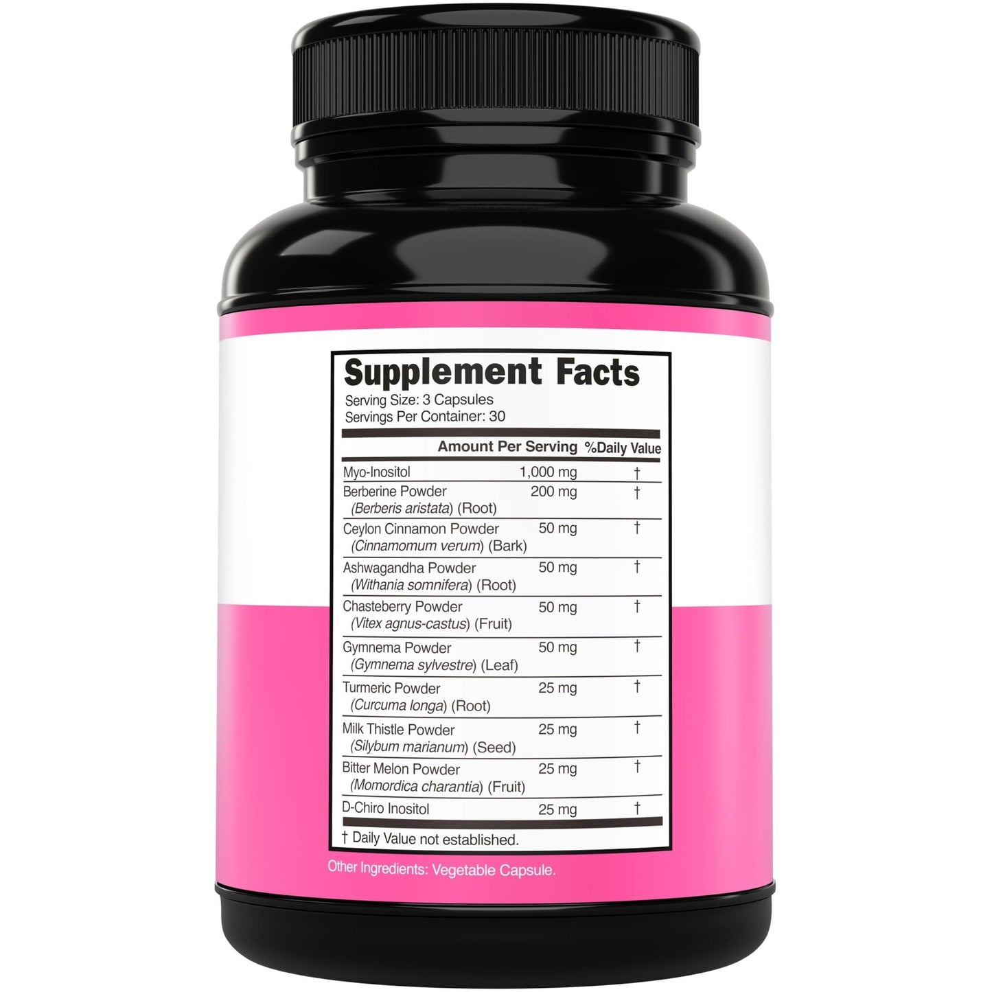 Myo-Inositol & D-Chiro Inositol Supplement For Women (90 Capsules, 40:1 Ratio Myo Inositol) Hormone Balance for Women - 10 in 1 Formula - Third Party Tested, Vegan Safe & USA Made - (90 Count) - Maple Wellness Supplements