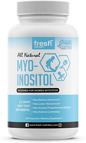 Myo-Inositol - PCOS - 2200mg Strongest NMR Verified - 120 High Potency Powder - Maple Wellness Supplements