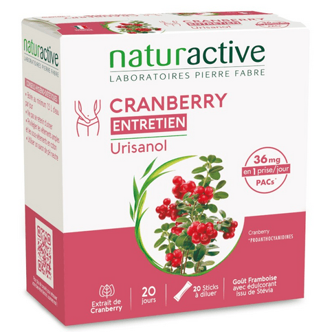 NATURACTIVE Urisanol Entretien cranberry - 20 sticks - Maple Wellness Supplements