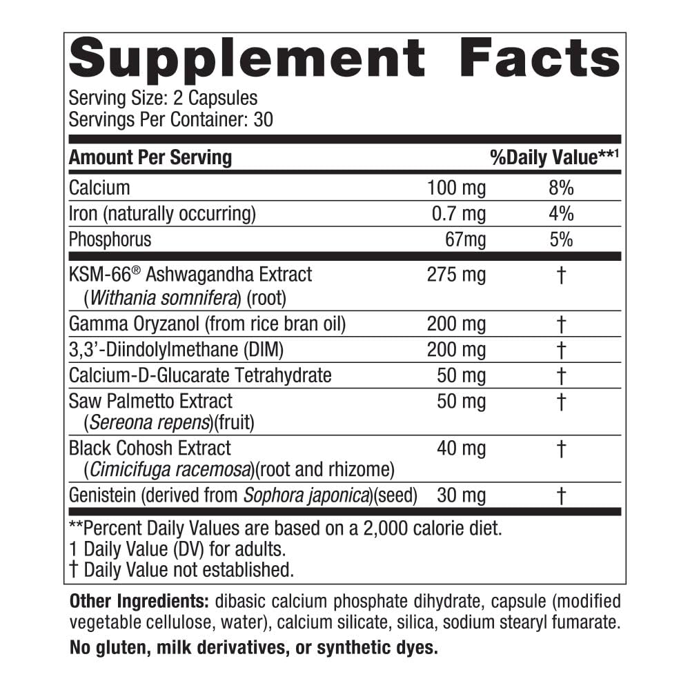 Nordic Naturals Menopause Support -Unflavored - 60 Capsules - Women’s Hormone-Support Supplement for Menopause, Mood Balance & Hot-Flash Support - Plant-Based Herbs and Phytoestrogens - 30 Servings - Maple Wellness Supplements