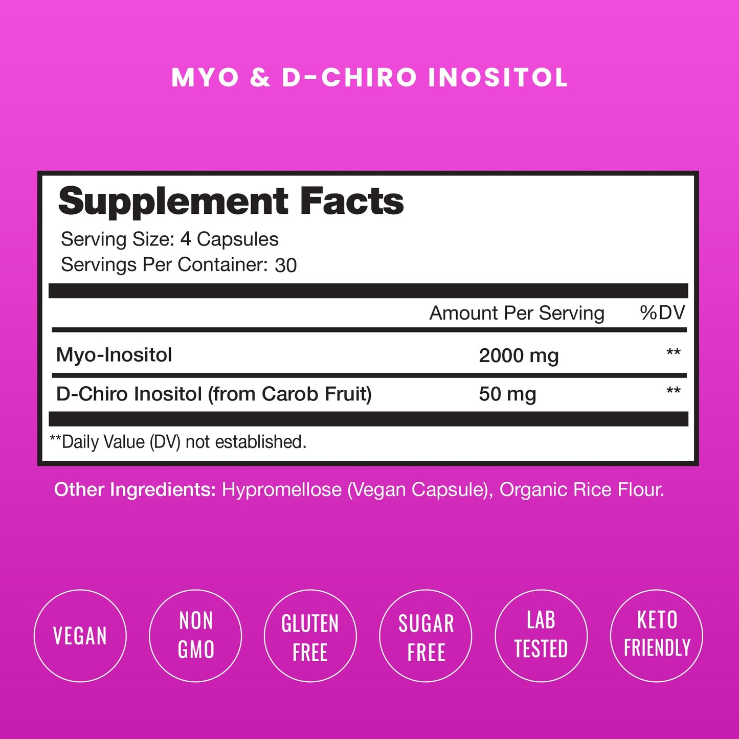 NutraChamps Myo-Inositol & D-Chiro Inositol Supplement | Ovarian & PCOS Support - Maple Wellness Supplements