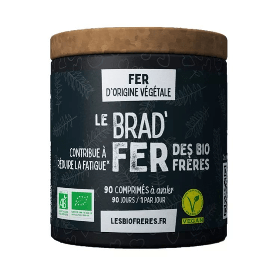 Organic iron - 90 tablets Les Bio Frères - Maple Wellness Supplements