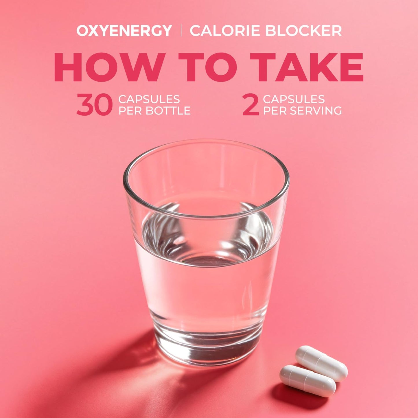 OxyEnergy Calorie Blocker 6-in-1 Natural Supplement for Women & Men, with Garcinia Cambogia,Gymnema Sylvestre & Bergamot,Boosts Metabolism, - Maple Wellness Supplements