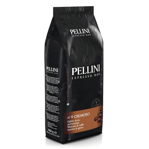 Pellini No.9 Cremeso Roasted Coffee Beans 1Kg - Maple Wellness Supplements