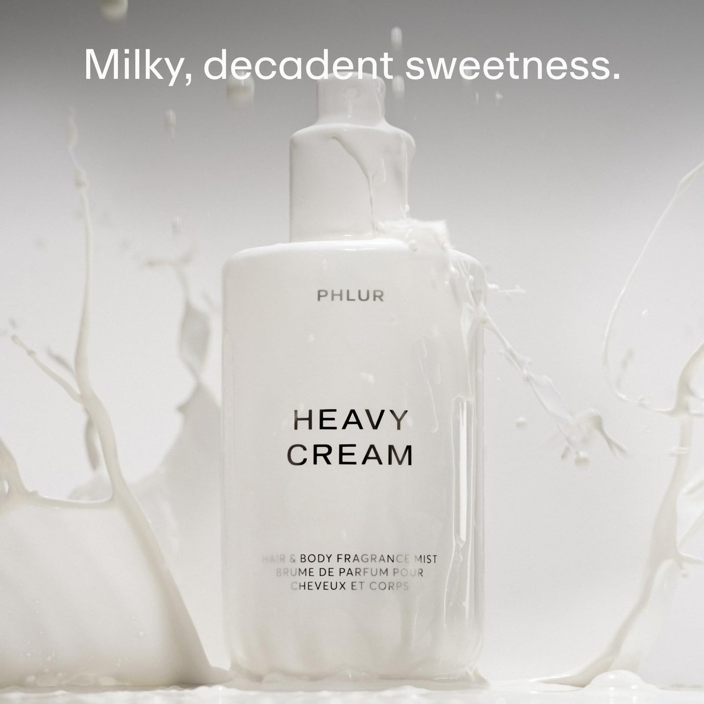 PHLUR Heavy Cream Body Mist, 8 Fl Oz – Hair and Body Perfume for Women, Gourmand Vanilla Body Spray with Marshmallow, Coconut Cream & Citrus Fragrance - Maple Wellness Supplements