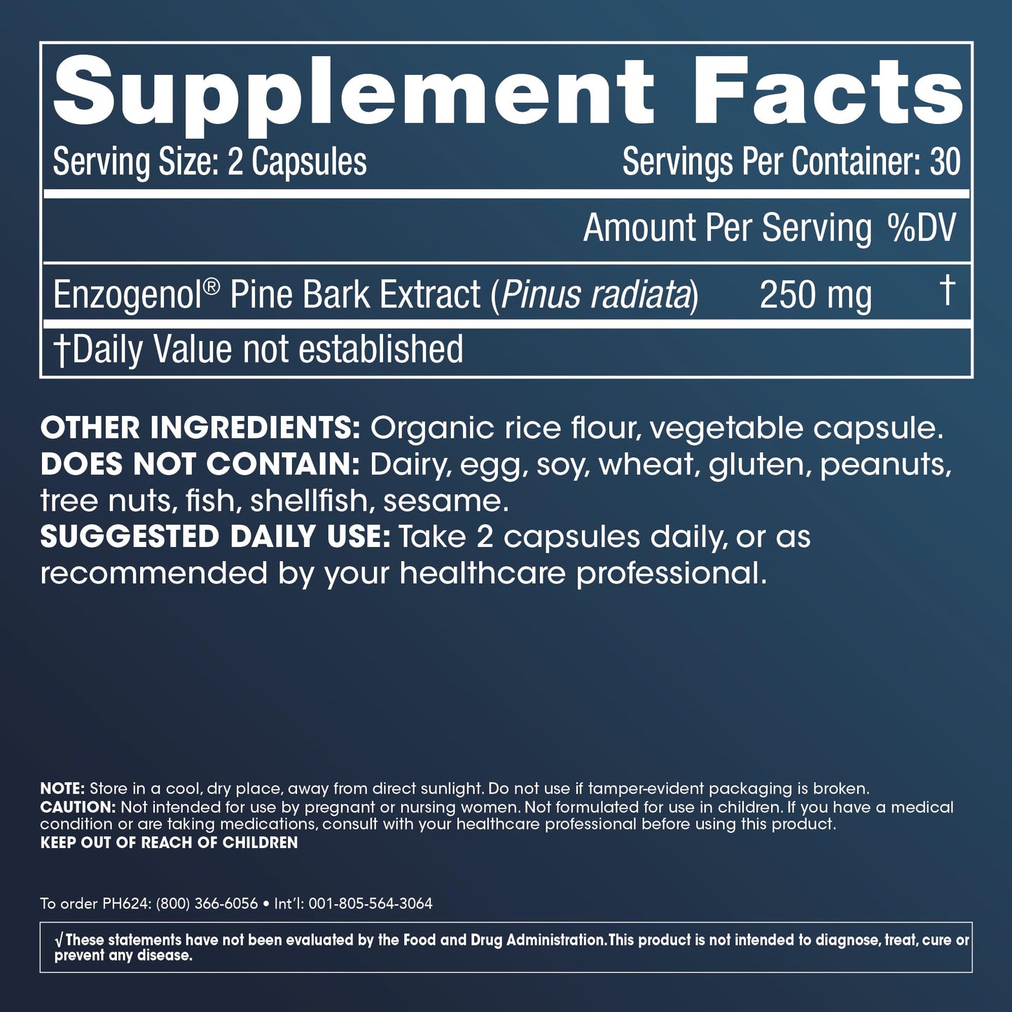 ProHealth Enzogenol Pine Bark Extract | 60 Capsules | New Zealand Sourced Antioxidant Support | Triple 3rd Party Tested, GMP Manufactured in The USA - Maple Wellness Supplements