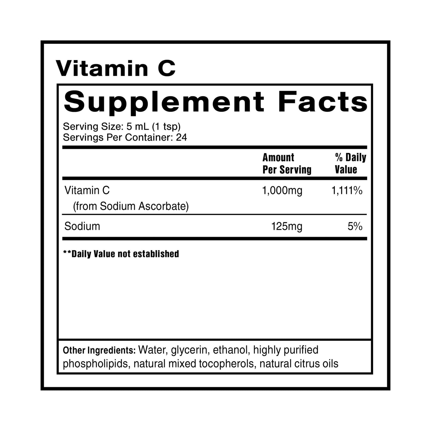 Quicksilver Scientific Liposomal Vitamin C - 1000mg Buffered Liquid Vitamin C Supplement - Immune + Antioxidant Support - Liposomes for Superior Absorption - Vegan + Non-GMO (4oz / 120ml) - Maple Wellness Supplements