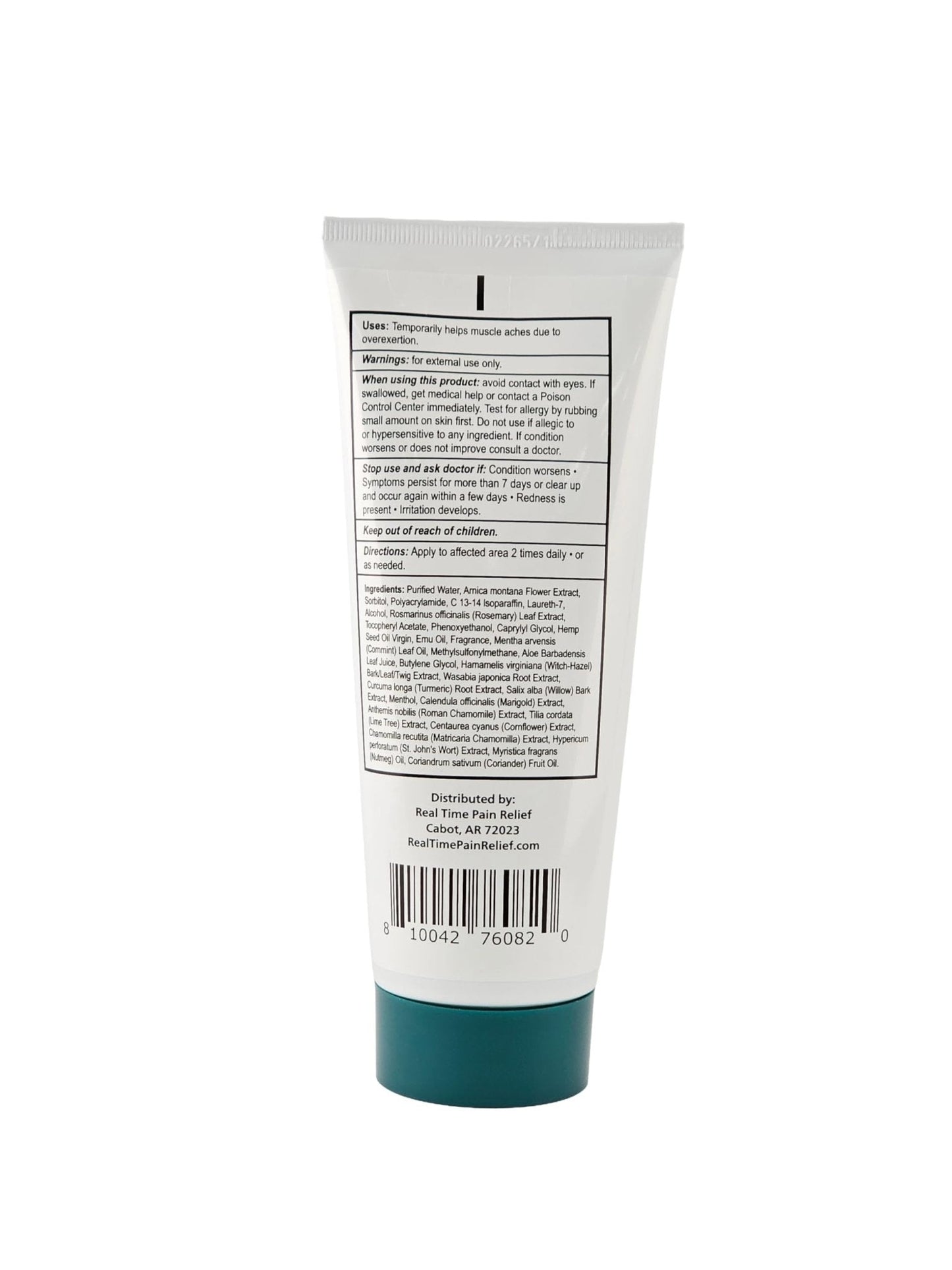 Real Time Pain Relief Hemp Oil Plus 7 oz Tube | 20 Natural Ingredients: 5% Arnica, Turmeric & More | Fast-Absorbing Lotion for Muscles, Hands, Feet, Ankles, Back, Shoulders & Knees - Maple Wellness Supplements