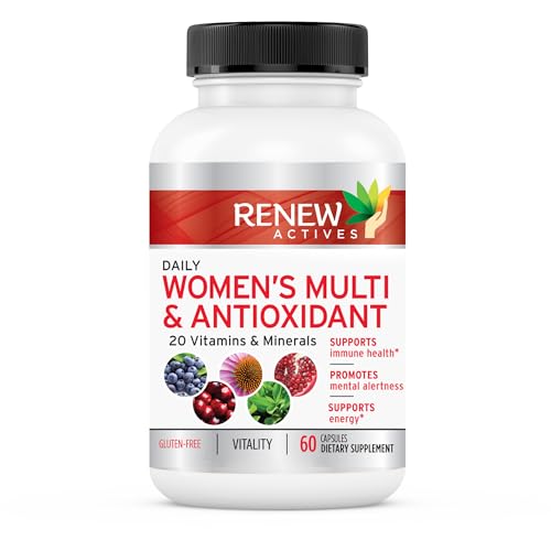 Renew Actives Women's Multi-Vitamin & Antioxidant: Daily Health Supplement for Woman - Maple Wellness Supplements