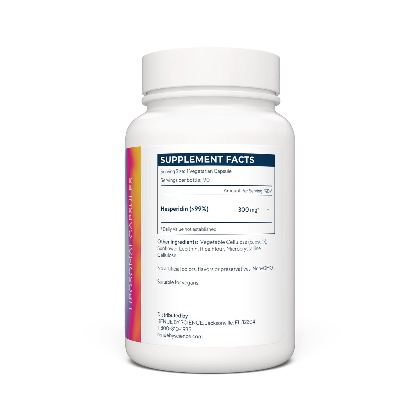 Renue By Science Hesperidin | Liposomal Hesperidin Supplements | 90 High Strength Capsules - 300mg per Serving | Non-GMO | Made in The USA & Third-Party Tested - Maple Wellness Supplements