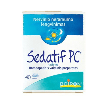 Sedatif PC Homeopathic 40 tabs for alleviation of nervous restlessness - Maple Wellness Supplements