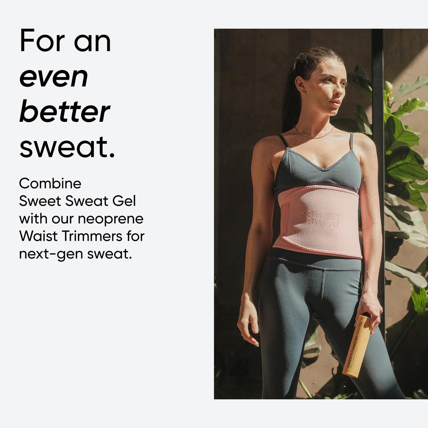 Sports Research Sweet Sweat Workout Enhancer Roll-On Gel Stick - Sweat Harder and Faster, Helps Promote Water Weight Loss, Use with Sweet Sweat Waist Trimmer - Maple Wellness Supplements