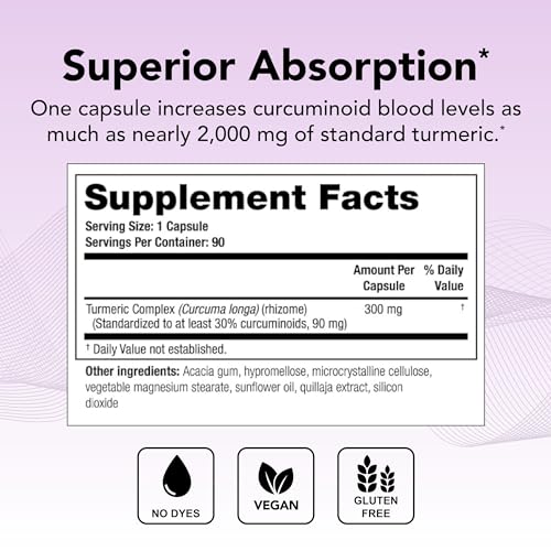 Theralogix CurcuSorb Turmeric Curcumin Supplement - 90-Day Supply - High-Absorption - Maple Wellness Supplements