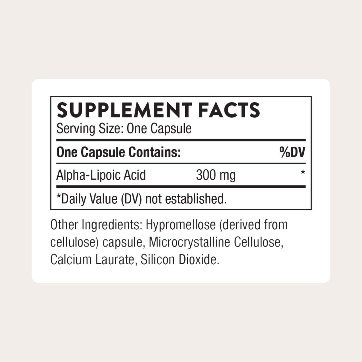 THORNE - Alpha-Lipoic Acid - Provides Antioxidant Support - Supports Liver Detox & Nerve, Eye, Metabolic & Liver Health* - Third-Party Certified - Maple Wellness Supplements
