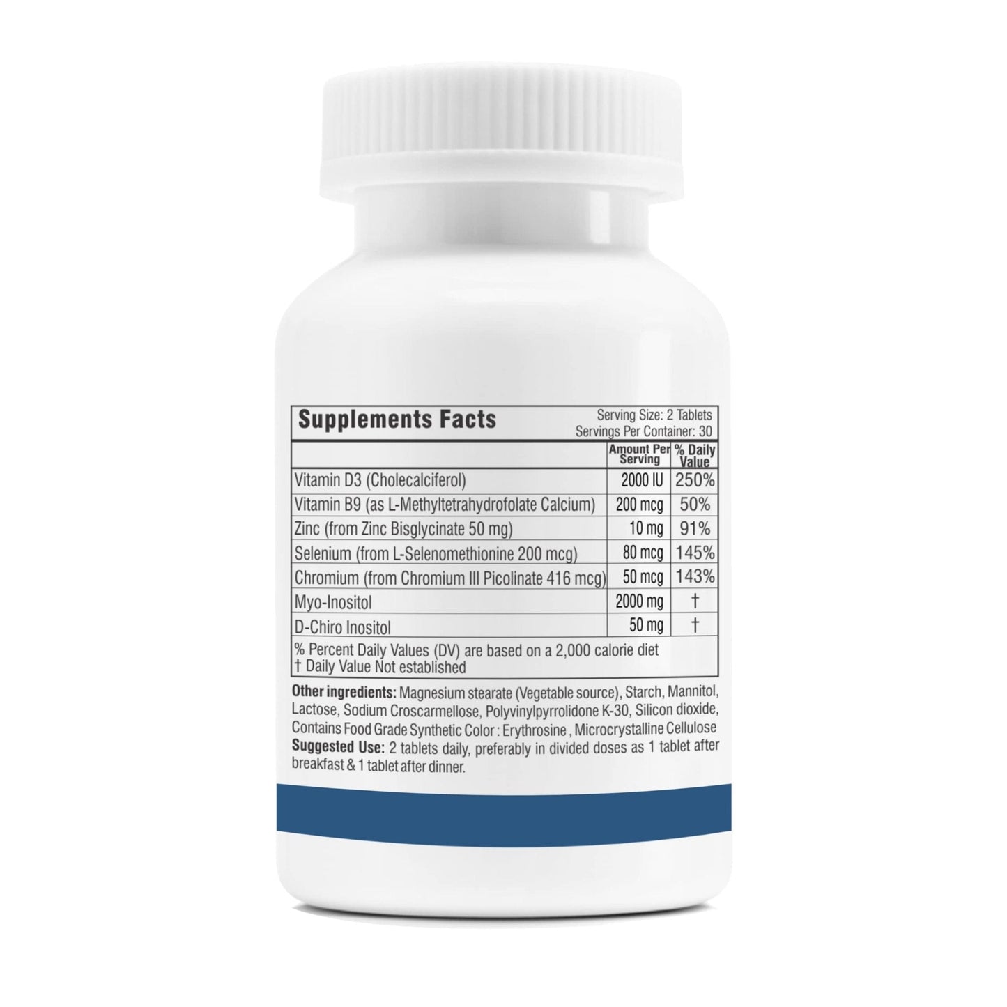 Trexgenics SYNERGISTIC & ADVANCED PCOS Support Myo-Inositol 1000 mg, D-Chiro - Maple Wellness Supplements