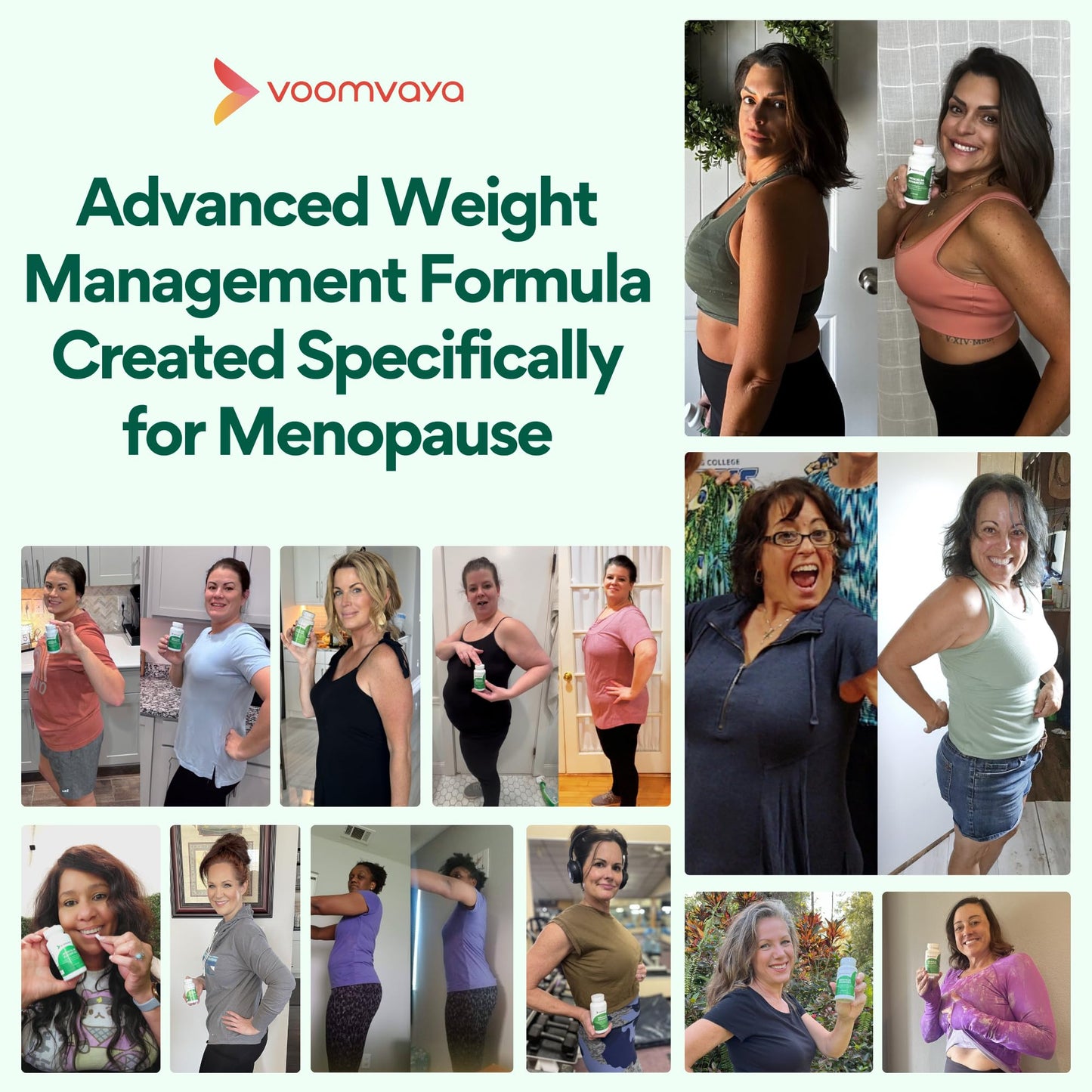 VoomVaya MenoSlim Advanced Menopause Weight Loss for Women – Menopause & Perimenopause Supplement for Women – Supports Healthy Metabolism & Overall Wellness – 60 Capsules - Maple Wellness Supplements