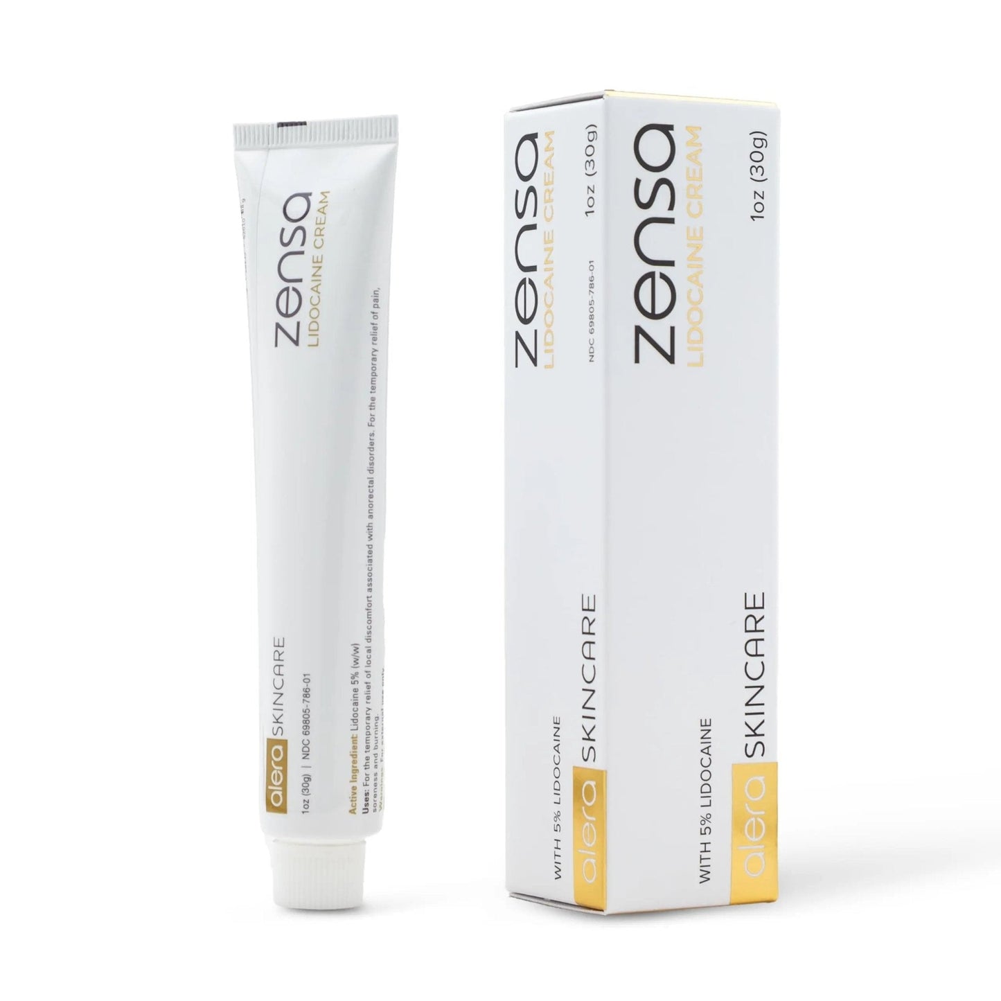 Zensa Numbing Cream 5% Lidocaine – Maximum Strength Topical Anesthetic with Vitamin E for Pain Relief from Hemorrhoids – Vegan, Cruelty-Free, Water-Based, Physiologic pH for Sensitive Skin – 30g - Maple Wellness Supplements