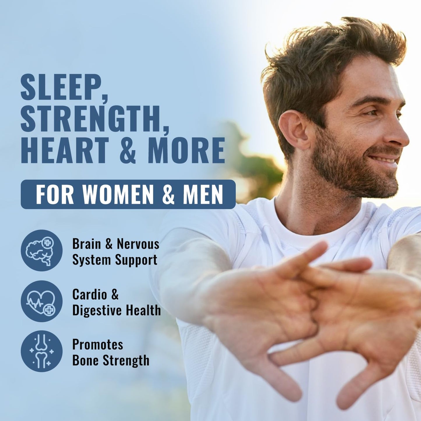 10-in-1 Magnesium Supplement 500 mg | High Absorption Magnesium Complex with Mag Glycinate, Citrate, Vitamin B6 Magnesium for Sleep, Muscle, Bone & Heart Health, Vegan & Gluten-Free, 45 Day Supply - Maple Wellness Supplements