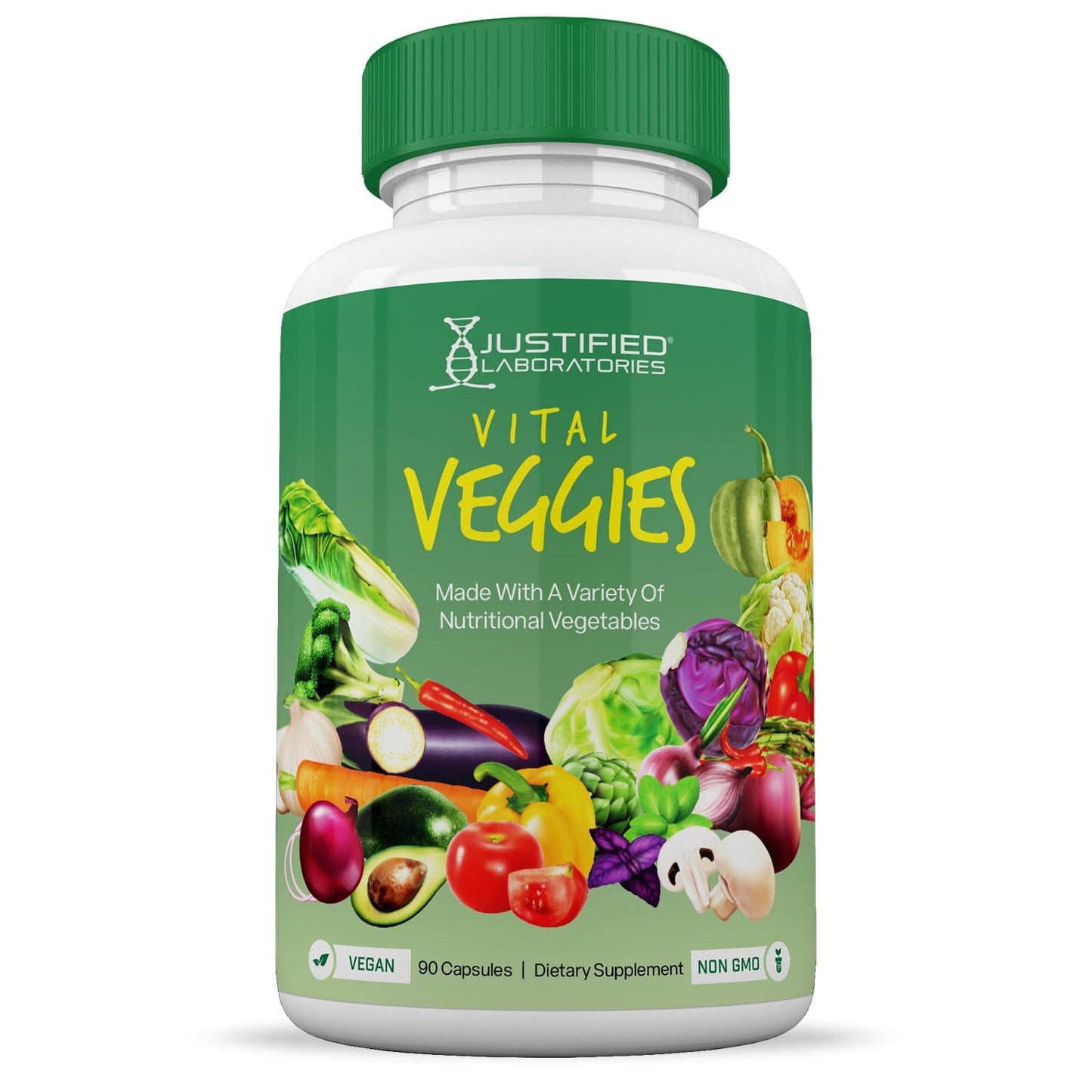 (10 Pack) Vital Fruits and Veggies Supplement Whole Food Red & Green Superfoods Non GMO Vegan Friendly 900 Veggie Capsules 10 Bottles - Maple Wellness Supplements