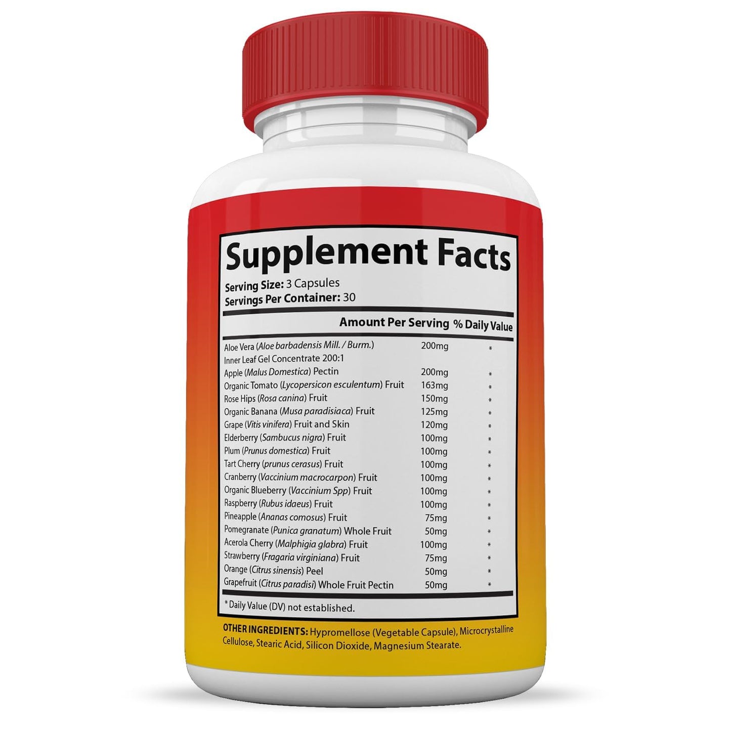 (10 Pack) Vital Fruits and Veggies Supplement Whole Food Red & Green Superfoods Non GMO Vegan Friendly 900 Veggie Capsules 10 Bottles - Maple Wellness Supplements