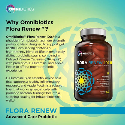 100 Billion Probiotics - 15-Strain Probiotic for Women & Men, DRCaps Delayed Release, Prebiotics, L-Glutamine, Apple Pectin, Gut Lining Support, Shelf Stable, Non-GMO, 60 Vegan Capsules for Adults - Maple Wellness Supplements