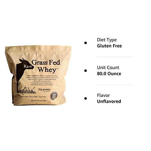 100% Raw Grass Fed Whey - Happy Healthy Cows, COLD PROCESSED Undenatured - Maple Wellness Supplements