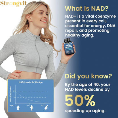 1000mg NAD Supplement with Resveratrol - Advanced Liposomal NAD+ Supplements for Men and Women - Anti-Aging Cell Regenerator - 60 NAD Plus Capsules for Energy & Cellular Health - Maple Wellness Supplements