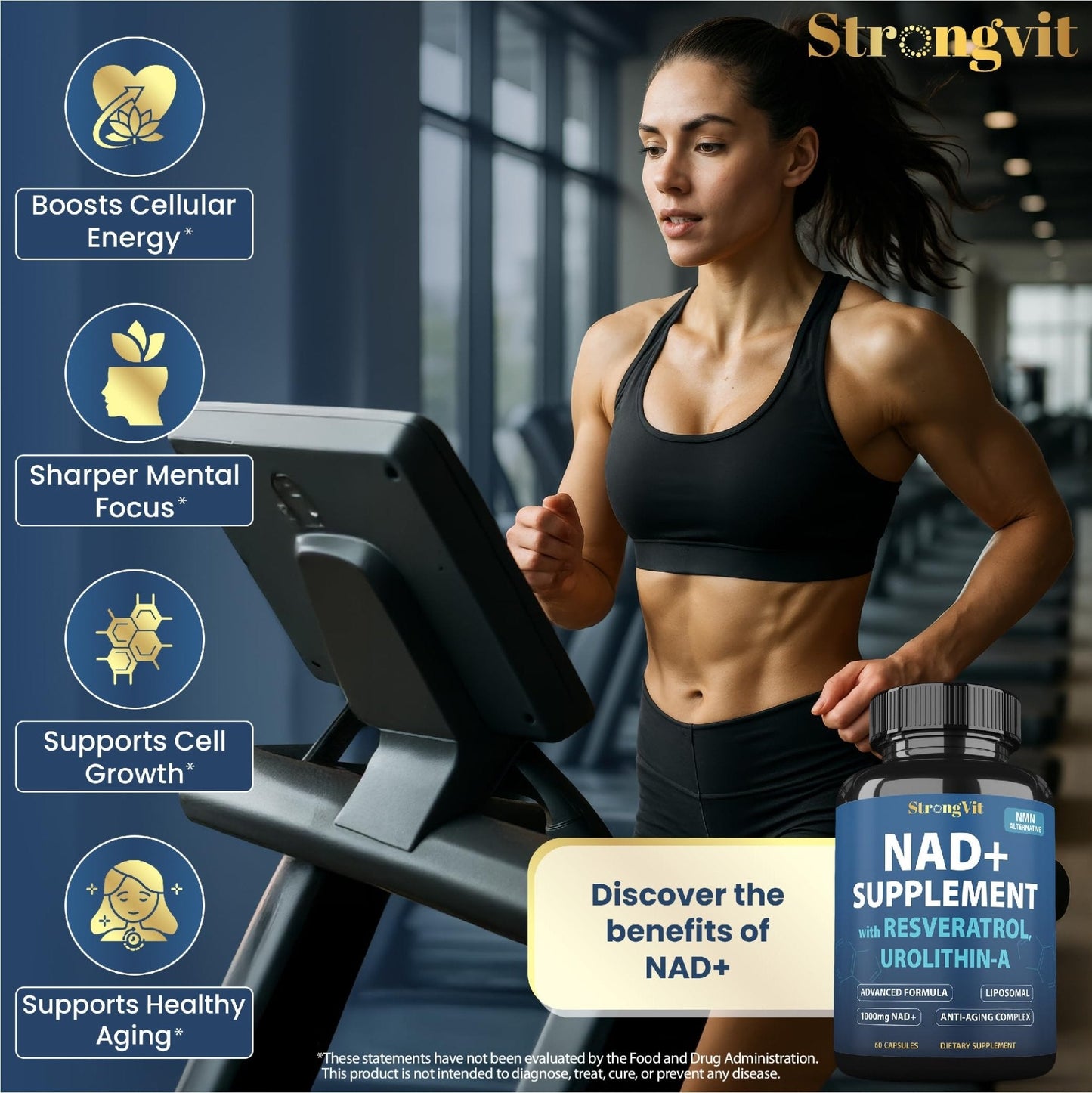 1000mg NAD Supplement with Resveratrol - Advanced Liposomal NAD+ Supplements for Men and Women - Anti-Aging Cell Regenerator - 60 NAD Plus Capsules for Energy & Cellular Health - Maple Wellness Supplements