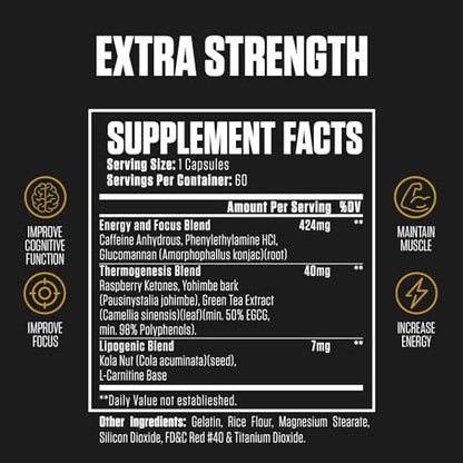 1080p Thermogenic Energy Burn | 1 Rated Energy & Pre Workout for Men & Women - Maple Wellness Supplements