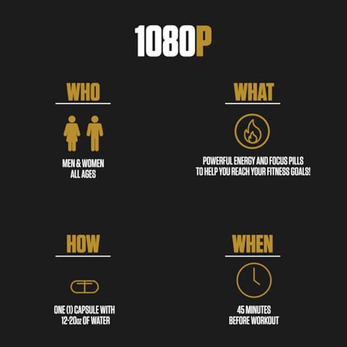1080p Thermogenic Energy Burn | 1 Rated Energy & Pre Workout for Men & Women - Maple Wellness Supplements