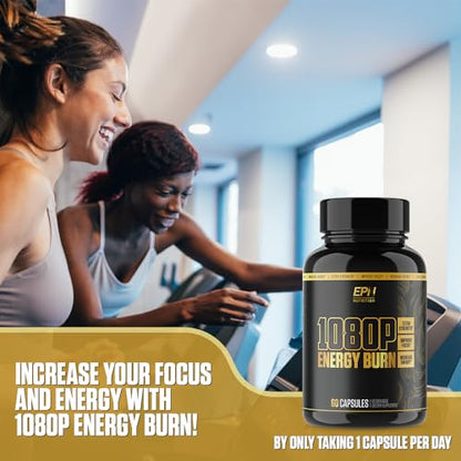1080p Thermogenic Energy Burn | 1 Rated Energy & Pre Workout for Men & Women - Maple Wellness Supplements