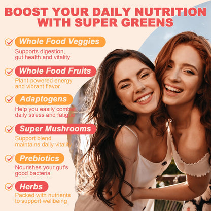 10g Fiber Gummies for Adults with Probiotics, Sugar Free Fiber Supplement with Organic Super Greens & Digestive Enzymes, Supports Gut Health, - Maple Wellness Supplements