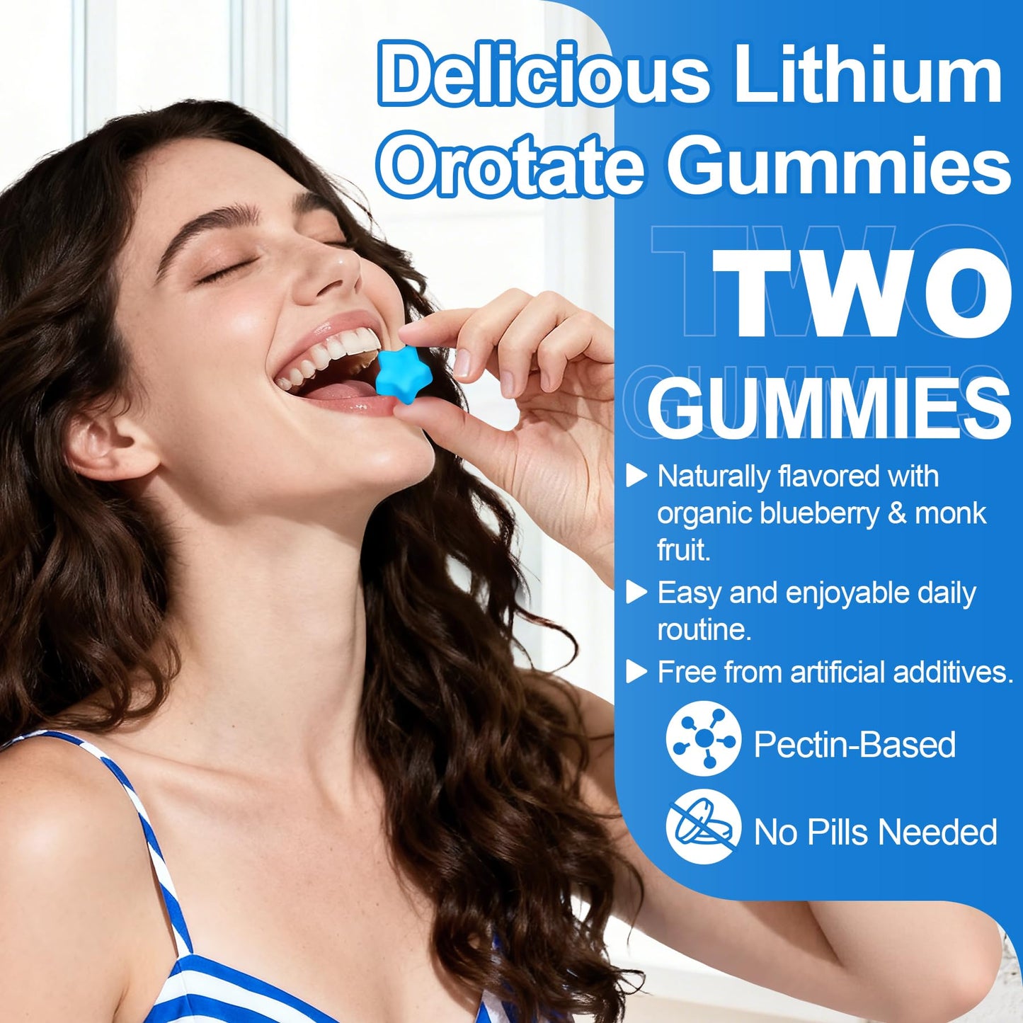 12-in-1 Lithium Orotate 5mg 10mg with Ashwagandha & L-Theanine, Lithium Orotate for Mood, Calm, Cognitive & Brain, High Bioavailability Trace Mineral, Lemon Balm - Maple Wellness Supplements