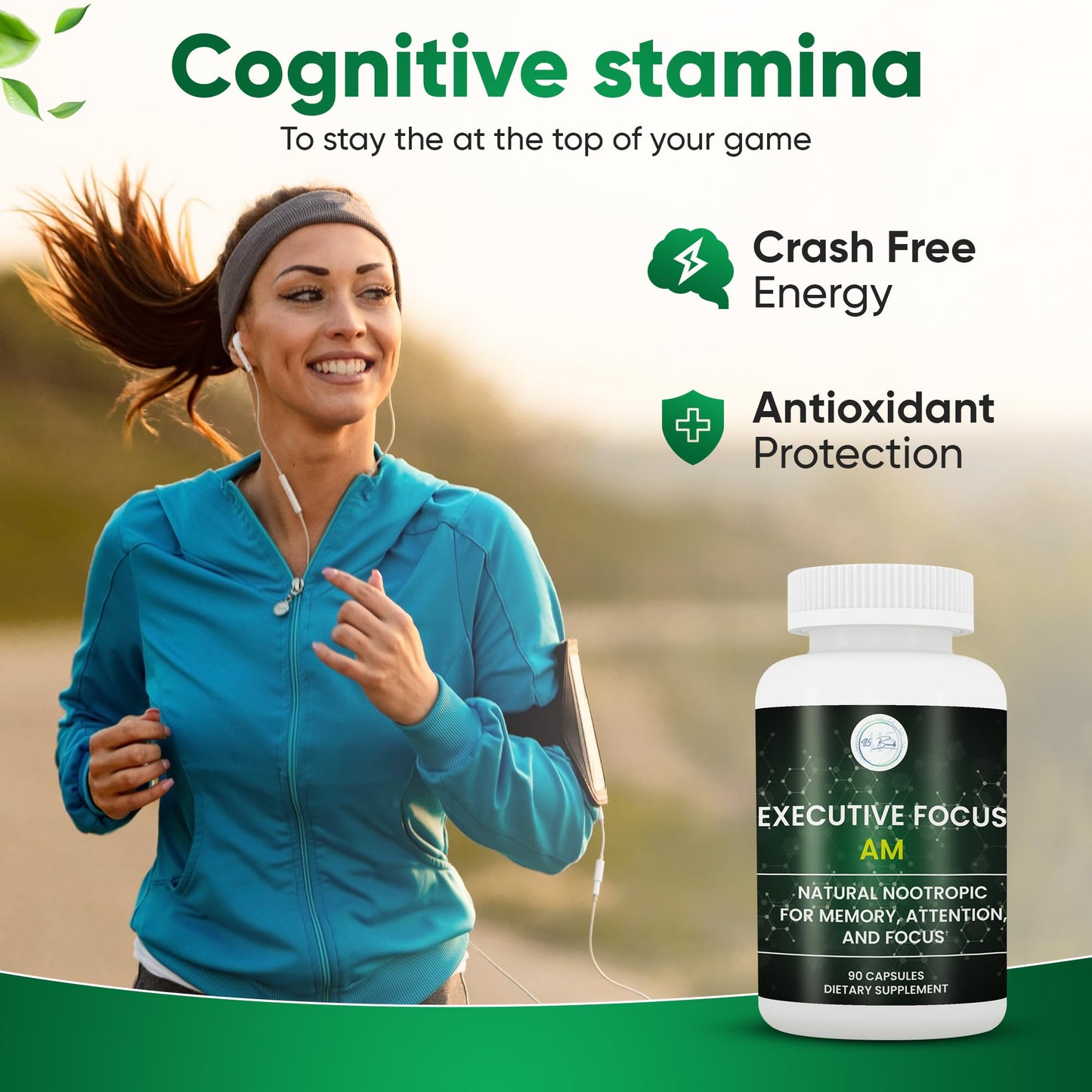 12-in-1 Natural Nootropic Brain Supplement for Memory and Focus, Nootropic for Men & Women, Brain Support Pill for Adults, Brain Vitamins - Focus 30 Day Supply - Maple Wellness Supplements