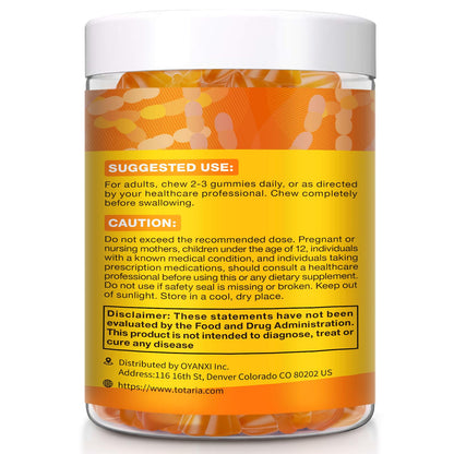 15-in-1 Magnesium Citrate Fiber Gummies with Probiotic Prebiotic for Digestion, Fiber Supplement with Magnesium Citrate 300mg, Apple Cider Vinegar 500mg, Acacia, B6, B12, 60 Orange Vegan Gummies - Maple Wellness Supplements