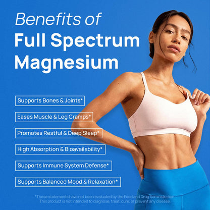 18 in 1 Magnesium Complex for Women and Men | Liposomal Magnesium Supplement with Glycinate, Citrate, Malate, Taurate, D3 & K2 | High Absorption for Muscle, Sleep, Bone, Nerve Support | 90 Capsules - Maple Wellness Supplements