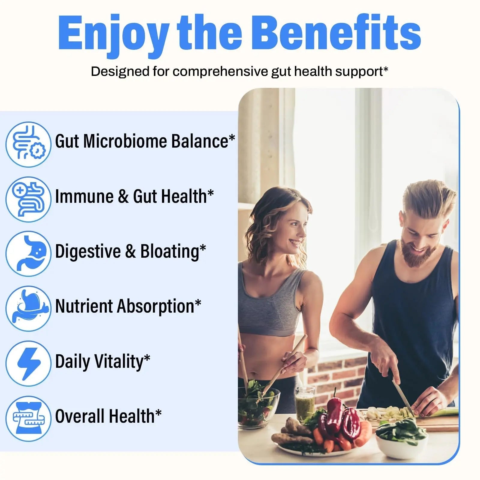 (180 Capsules) Probiotics for Women & Men, 5-in-1 Probiotic, Prebiotic, Postbiotic, Organic Herbs & 16 Digestive Enzymes Blend, 300 Billion CFU, Complete Gut Health, Digestive Health & Immune* - Maple Wellness Supplements