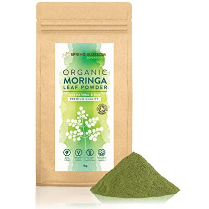 1KG Moringa Superleaf Powder Oleifera 100% Organic Raw Premium Quality Non-GMO - Maple Wellness Supplements