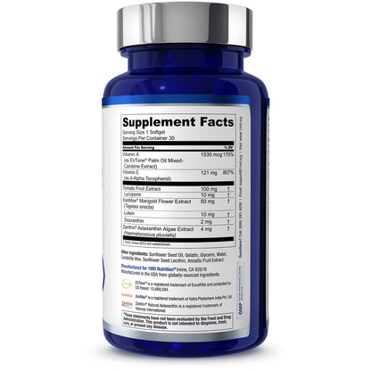 1MD Nutrition VisionMD Eye Vitamin CARMIS - Eye Supplement for Adults - with OptiLut Lutein & Zeaxanthin - Supports Vision Health Care, Everyday Eye Strain - Maple Wellness Supplements