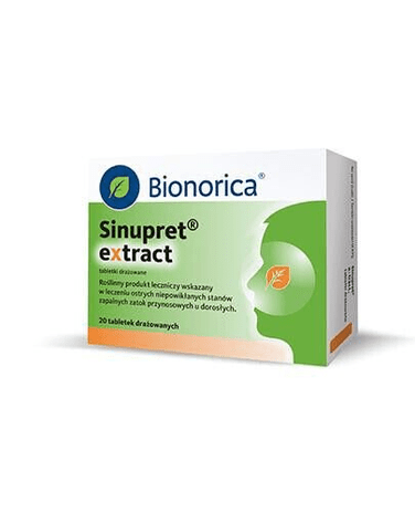 2 boxes SINUPRET EXTRACT - 20 tablets For the sinuses, 2×20 - Maple Wellness Supplements