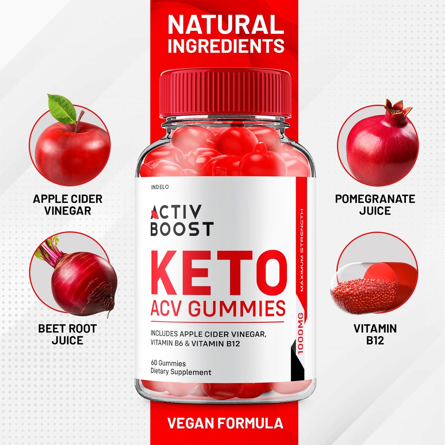 (2 Pack) Activ Boost Keto ACV Gummies - Activ Boost Keto ACV Gummies Reviews - Maple Wellness Supplements